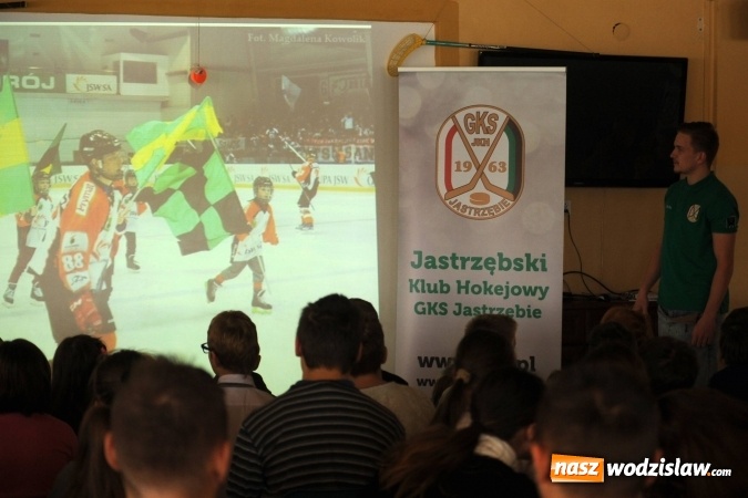 Zdjęcie w galerii na portalu naszwodzislaw.com: Hokeiści JKH GKS Jastrzębie gościli w ZPSWR w Wodzisławiu Śląskim wiadomości z regionu