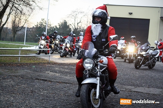 Zdjęcie w galerii na portalu naszwodzislaw.com: W Pszowie Mikołaje przyjechały na motorach wiadomości z regionu