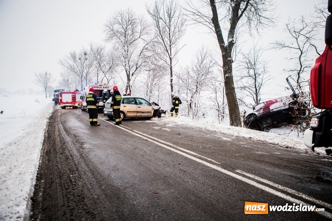 Zdjęcie w galerii na portalu naszwodzislaw.com: Wypadek na trasie Racib&oacute;rz-Lubomia. Zderzyły się dwa pojazdy wiadomości z regionu