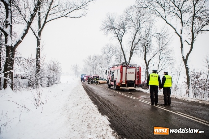 Zdjęcie w galerii na portalu naszwodzislaw.com: Wypadek na trasie Racib&oacute;rz-Lubomia. Zderzyły się dwa pojazdy wiadomości z regionu