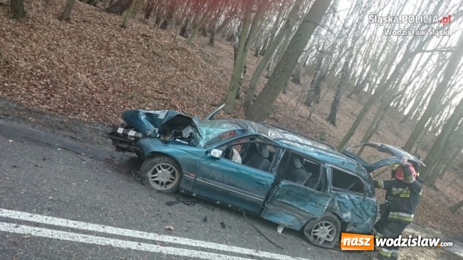 Zdjęcie w galerii na portalu naszwodzislaw.com: Mając podw&oacute;jny zakaz prowadzenia pojazd&oacute;w, spowodował zdarzenie drogowe. Był pijany wiadomości z regionu