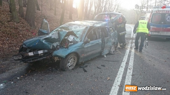 Zdjęcie w galerii na portalu naszwodzislaw.com: Mając podw&oacute;jny zakaz prowadzenia pojazd&oacute;w, spowodował zdarzenie drogowe. Był pijany wiadomości z regionu