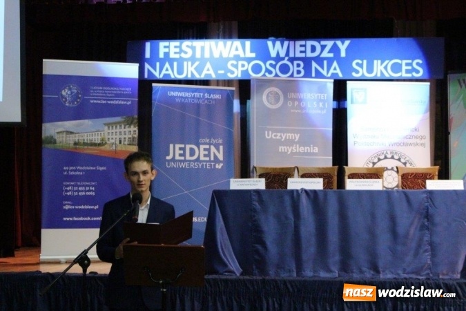 Zdjęcie w galerii na portalu naszwodzislaw.com: Festiwal wiedzy w I LO w Wodzisławiu Śląskim wiadomości z regionu