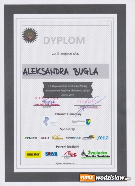 Zdjęcie w galerii na portalu naszwodzislaw.com: Drugie miejsce uczniów ZST w wojewódzkim konkursie budowlanym  wiadomości z regionu