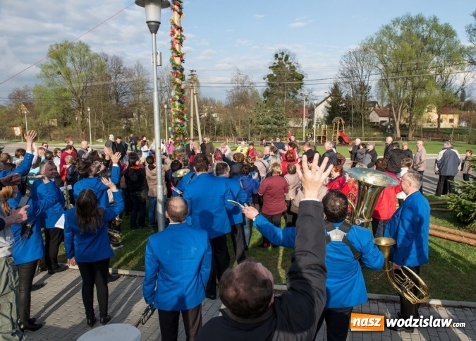 Zdjęcie w galerii na portalu naszwodzislaw.com: Ustawili 22-metrową palmę wielkanocną na festiwalu w partnerskiej gminie Frycovice wiadomości z regionu