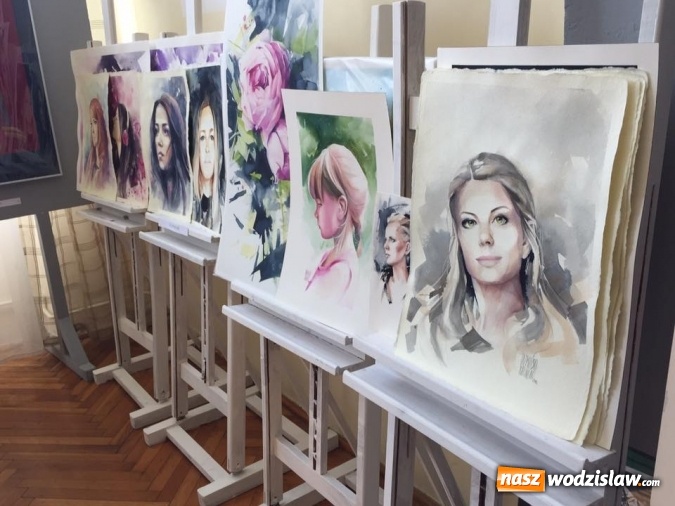 Zdjęcie w galerii na portalu naszwodzislaw.com: Akwarelowe warsztaty portretu z Kariną Jaźwińską w radlińskim MOK-u wiadomości z regionu