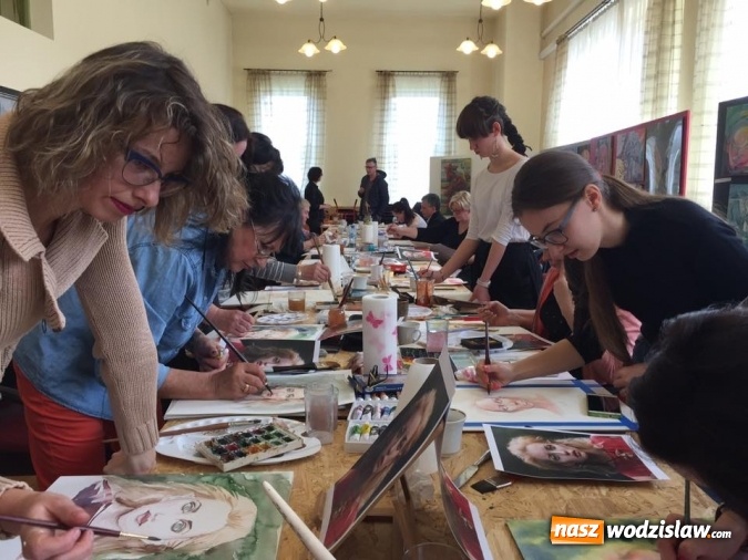 Zdjęcie w galerii na portalu naszwodzislaw.com: Akwarelowe warsztaty portretu z Kariną Jaźwińską w radlińskim MOK-u wiadomości z regionu