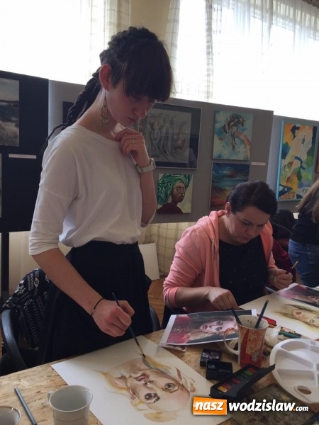 Zdjęcie w galerii na portalu naszwodzislaw.com: Akwarelowe warsztaty portretu z Kariną Jaźwińską w radlińskim MOK-u wiadomości z regionu
