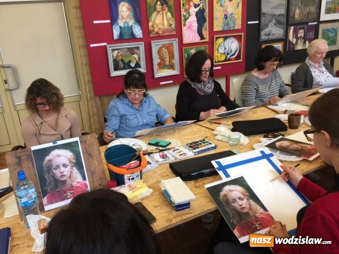 Zdjęcie w galerii na portalu naszwodzislaw.com: Akwarelowe warsztaty portretu z Kariną Jaźwińską w radlińskim MOK-u wiadomości z regionu