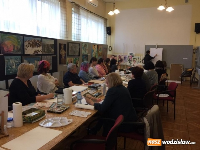 Zdjęcie w galerii na portalu naszwodzislaw.com: Akwarelowe warsztaty portretu z Kariną Jaźwińską w radlińskim MOK-u wiadomości z regionu