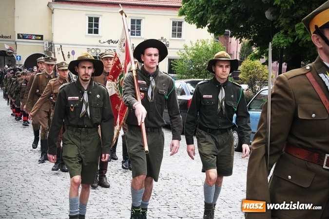 Zdjęcie w galerii na portalu naszwodzislaw.com: Święto Konstytucji 3 Maja. Obchody w Wodzisławiu Śląskim wiadomości z regionu