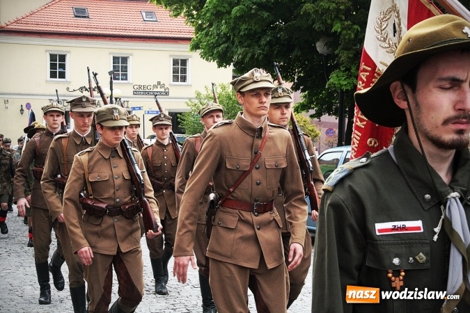 Zdjęcie w galerii na portalu naszwodzislaw.com: Święto Konstytucji 3 Maja. Obchody w Wodzisławiu Śląskim wiadomości z regionu