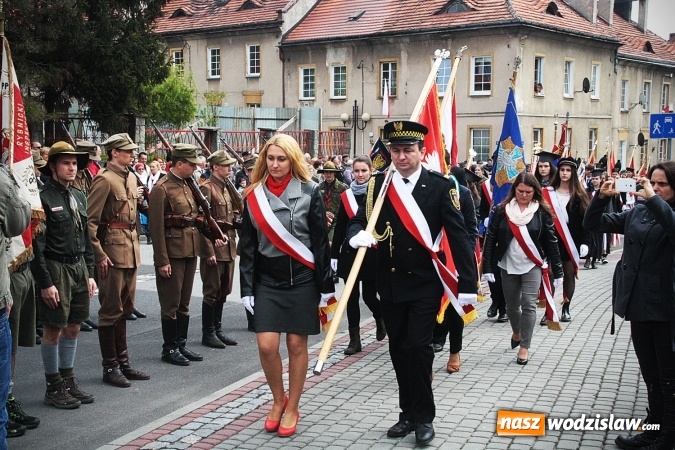 Zdjęcie w galerii na portalu naszwodzislaw.com: Święto Konstytucji 3 Maja. Obchody w Wodzisławiu Śląskim wiadomości z regionu