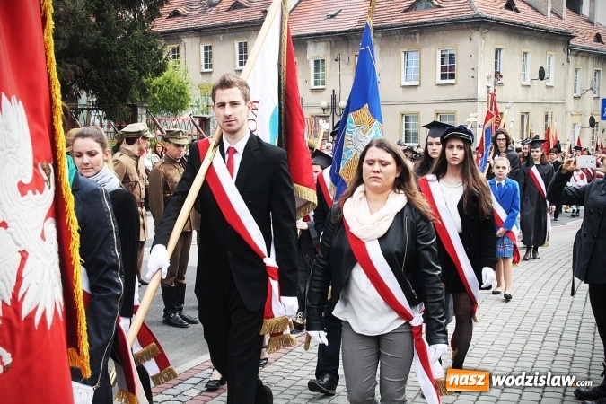 Zdjęcie w galerii na portalu naszwodzislaw.com: Święto Konstytucji 3 Maja. Obchody w Wodzisławiu Śląskim wiadomości z regionu