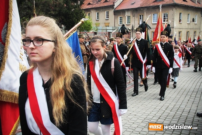 Zdjęcie w galerii na portalu naszwodzislaw.com: Święto Konstytucji 3 Maja. Obchody w Wodzisławiu Śląskim wiadomości z regionu