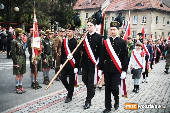Zdjęcie w galerii na portalu naszwodzislaw.com: Święto Konstytucji 3 Maja. Obchody w Wodzisławiu Śląskim wiadomości z regionu