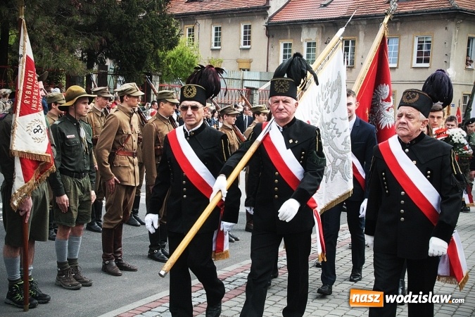 Zdjęcie w galerii na portalu naszwodzislaw.com: Święto Konstytucji 3 Maja. Obchody w Wodzisławiu Śląskim wiadomości z regionu