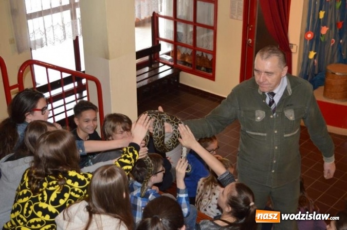 Zdjęcie w galerii na portalu naszwodzislaw.com: Gady w SP 28 i G3, czyli żywa lekcja biologii wiadomości z regionu