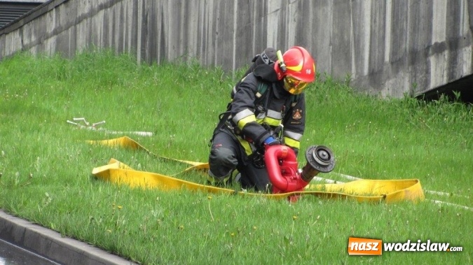 Zdjęcie w galerii na portalu naszwodzislaw.com: Ćwiczenia strażaków na terenie Koksowni Radlin wiadomości z regionu