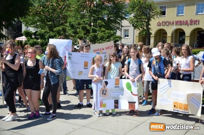 Zdjęcie w galerii na portalu naszwodzislaw.com: Happening antysmogowy w Wodzisławiu Śląskim wiadomości z regionu