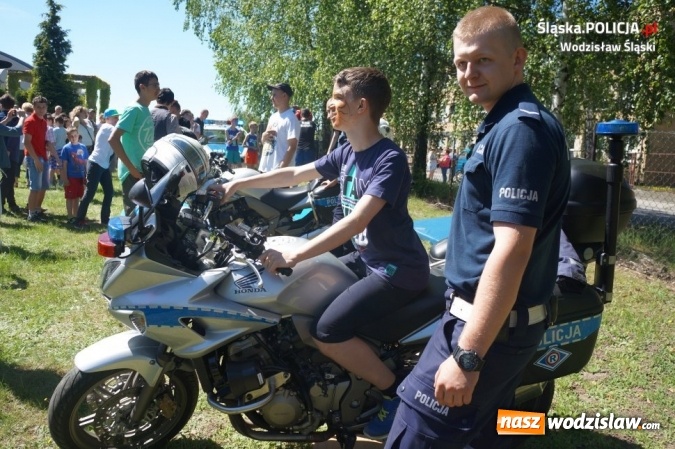 Zdjęcie w galerii na portalu naszwodzislaw.com: Policjanci i Sznupek na festynie dla dzieci niepełnosprawnych wiadomości z regionu