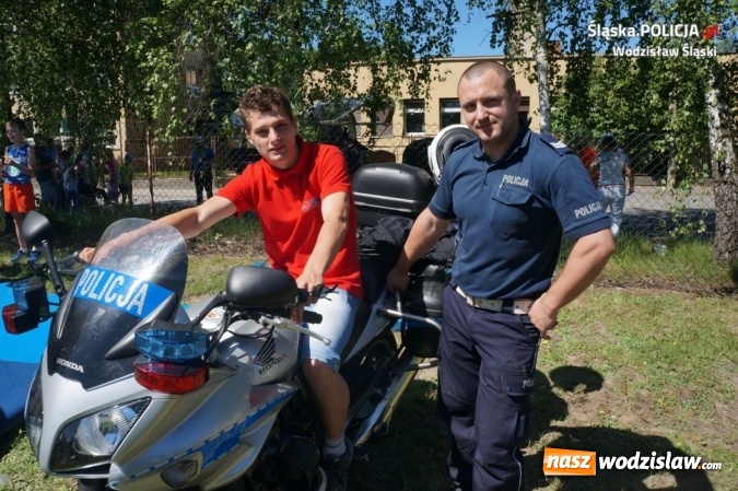 Zdjęcie w galerii na portalu naszwodzislaw.com: Policjanci i Sznupek na festynie dla dzieci niepełnosprawnych wiadomości z regionu