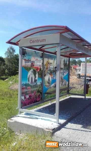 Zdjęcie w galerii na portalu naszwodzislaw.com: Zniszczone przystanki na terenie Połomi i Gogołowej. Urzędnicy proszą o pomoc  wiadomości z regionu