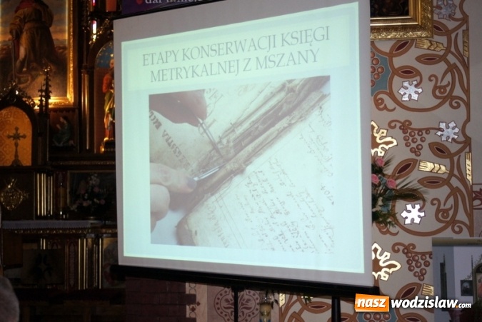 Zdjęcie w galerii na portalu naszwodzislaw.com: Tajemnice kompaturek. Księga Metrykalna z Mszany - spotkanie w mszańskim kościele wiadomości z regionu