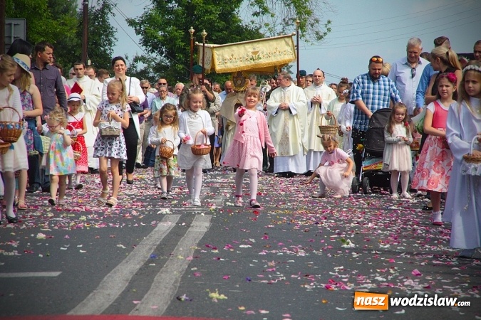 Zdjęcie w galerii na portalu naszwodzislaw.com: Wodzisław: setki wiernych na procesji Bożego Ciała. FOTORELACJA wiadomości z regionu