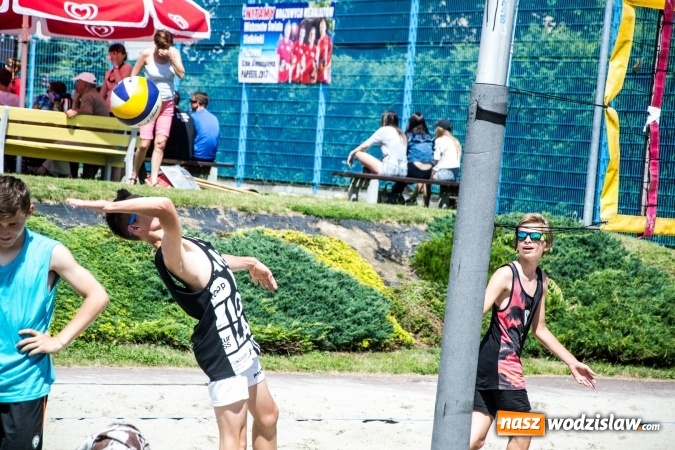 Zdjęcie w galerii na portalu naszwodzislaw.com: Grand Prix Starosty Wodzisławskiego w siatkówce plażowej rozpoczęty  wiadomości z regionu