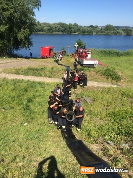 Zdjęcie w galerii na portalu naszwodzislaw.com: Ćwiczenia przeciwpowodziowe na polderze Buk&oacute;w. ZDJĘCIA wiadomości z regionu
