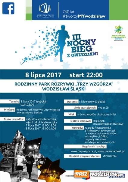 Zdjęcie w galerii na portalu naszwodzislaw.com: Trwają zapisy do III Nocnego Biegu z Gwiazdami wiadomości z regionu