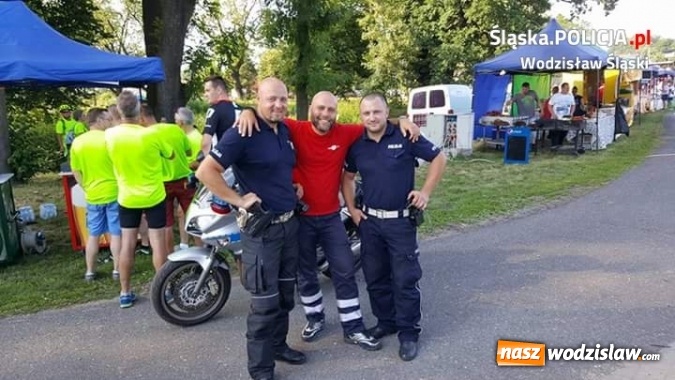 Zdjęcie w galerii na portalu naszwodzislaw.com: Policjanci o bezpieczeństwie podczas rajdu rowerowego wiadomości z regionu