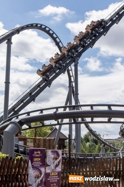 Zdjęcie w galerii na portalu naszwodzislaw.com: 104 sekundy na adrenalinie. Ruszył największy rollercoaster w Polsce wiadomości z regionu