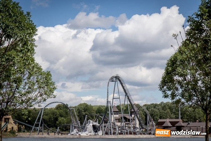Zdjęcie w galerii na portalu naszwodzislaw.com: 104 sekundy na adrenalinie. Ruszył największy rollercoaster w Polsce wiadomości z regionu