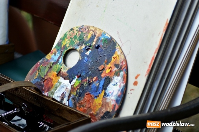 Zdjęcie w galerii na portalu naszwodzislaw.com: Malujemy Wodzisław – plener malarski na rynku  wiadomości z regionu