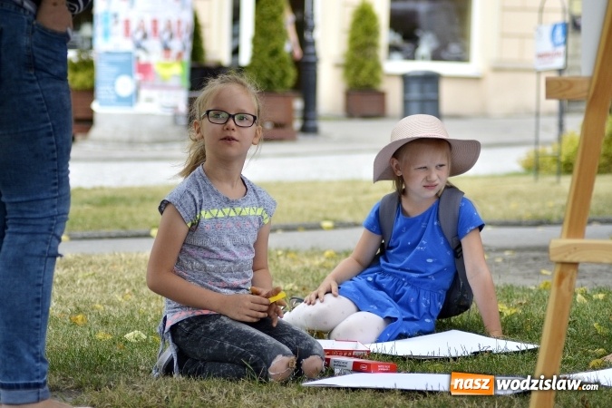 Zdjęcie w galerii na portalu naszwodzislaw.com: Malujemy Wodzisław – plener malarski na rynku  wiadomości z regionu