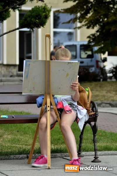 Zdjęcie w galerii na portalu naszwodzislaw.com: Malujemy Wodzisław – plener malarski na rynku  wiadomości z regionu