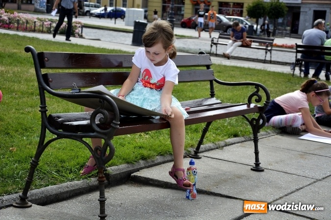 Zdjęcie w galerii na portalu naszwodzislaw.com: Malujemy Wodzisław – plener malarski na rynku  wiadomości z regionu