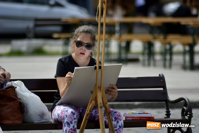 Zdjęcie w galerii na portalu naszwodzislaw.com: Malujemy Wodzisław – plener malarski na rynku  wiadomości z regionu