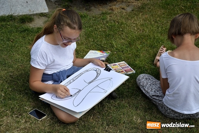 Zdjęcie w galerii na portalu naszwodzislaw.com: Malujemy Wodzisław – plener malarski na rynku  wiadomości z regionu