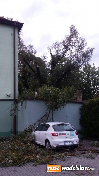 Zdjęcie w galerii na portalu naszwodzislaw.com: Strażacy nadal walczą ze skutkami piątkowej nawałnicy! Do tej pory odnotowano około 130 zgłoszeń  wiadomości z regionu