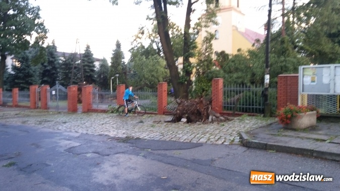 Zdjęcie w galerii na portalu naszwodzislaw.com: Strażacy nadal walczą ze skutkami piątkowej nawałnicy! Do tej pory odnotowano około 130 zgłoszeń  wiadomości z regionu