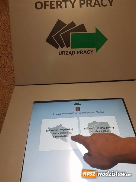 Zdjęcie w galerii na portalu naszwodzislaw.com: Infokioski z ofertami pracy pojawiły się w Wodzisławiu, Gorzycach i Rydułtowach wiadomości z regionu