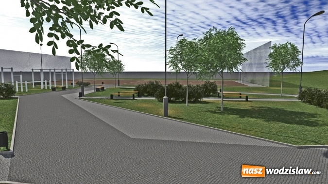 Zdjęcie w galerii na portalu naszwodzislaw.com: Przy PCKZiU powstanie siłownia na świeżym powietrzu. WIZUALIZACJE  wiadomości z regionu