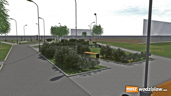 Zdjęcie w galerii na portalu naszwodzislaw.com: Przy PCKZiU powstanie siłownia na świeżym powietrzu. WIZUALIZACJE  wiadomości z regionu