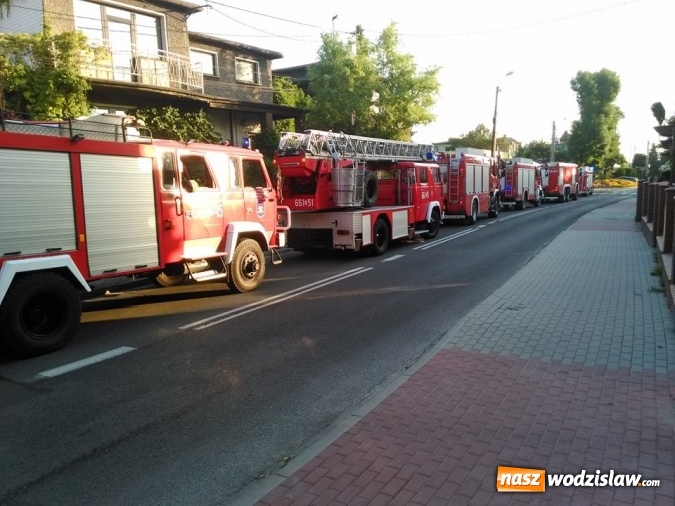 Zdjęcie w galerii na portalu naszwodzislaw.com: W Radlinie palił się sklep. 19 strażaków pognało na Rogozina  wiadomości z regionu
