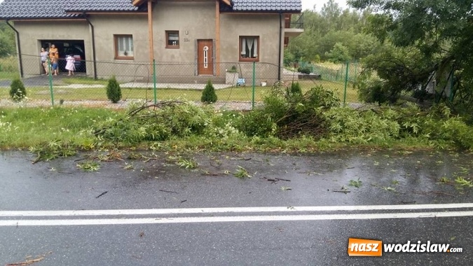 Zdjęcie w galerii na portalu naszwodzislaw.com: Jeszcze nie minął miesiąc od ostatniej nawałnicy, a zn&oacute;w przeszła kolejna. Strażacy odnotowali 17 interwencji! wiadomości z regionu