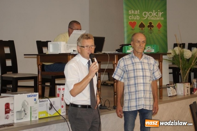 Zdjęcie w galerii na portalu naszwodzislaw.com: Rozegrali turniej Skata Sportowego w Gminnym Ośrodku Kultury w Mszanie  wiadomości z regionu