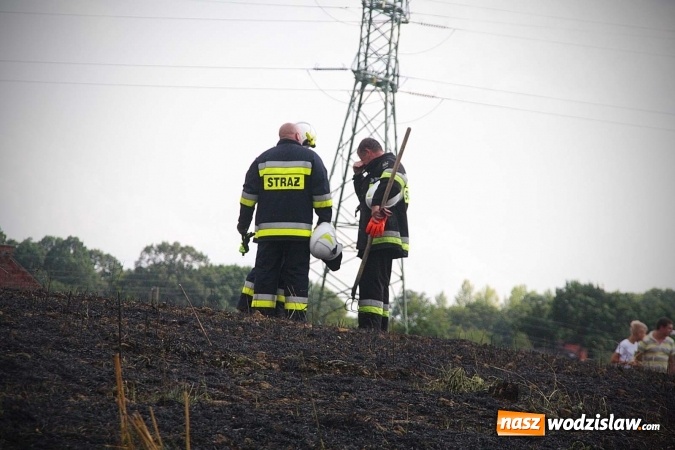Zdjęcie w galerii na portalu naszwodzislaw.com: Kolejny pożar niedaleko Pszowa. W Rzuchowie paliło się ściernisko wiadomości z regionu